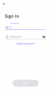 login page